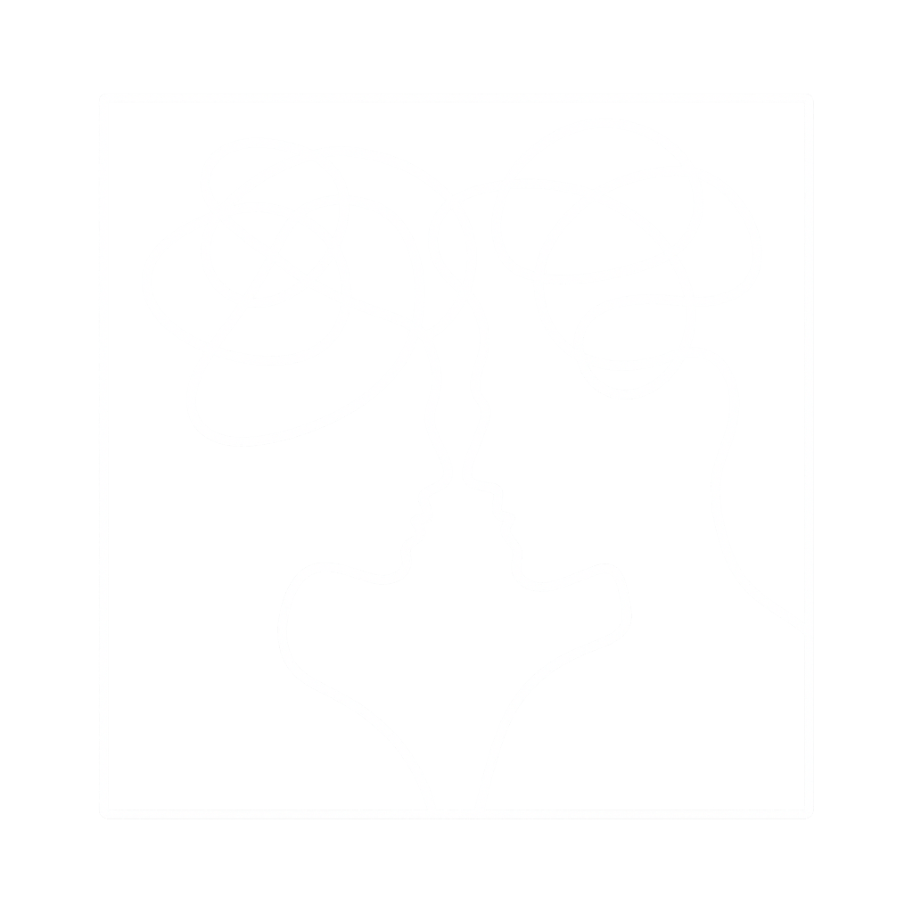 Logo minimaliste Heuripsy – deux visages reliés en une seule ligne, symbole de lien et de dialogue